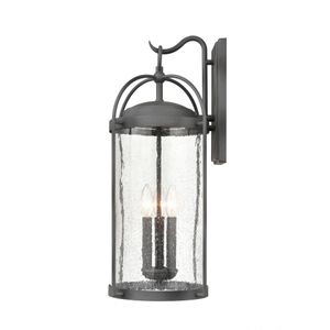 Catalonia 24'' High 3-Light Outdoor Sconce - Distressed Zinc 4