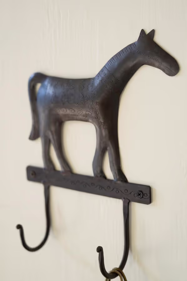 Hammered Iron Horse Hook