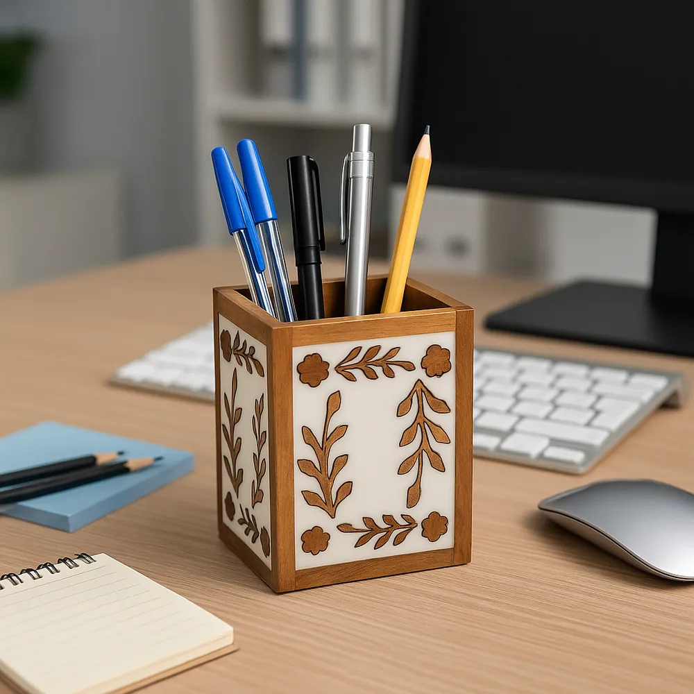 DRAKEHAM BROWN PENCIL CUP 4 (IN)
