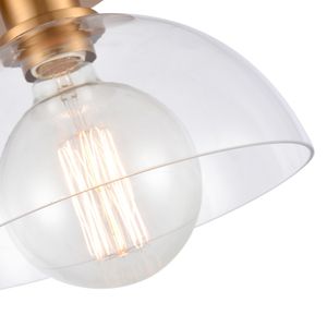 Julian 10'' Wide 1-Light Semi Flush Mount - Brushed Gold 6