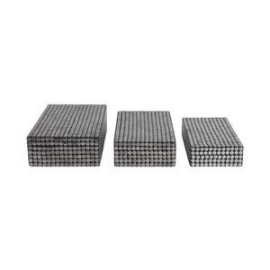 BLAINEMOOR SET OF 3 BLACK BOXES 4 (IN) 6