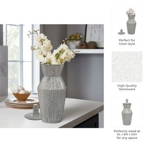 WRENTON WHITE VASE 20 (IN) 9