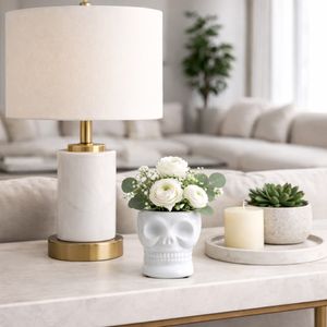 LINDENCLIFF WHITE VASE 5 (IN) 11