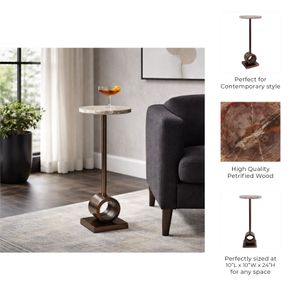 DILLONBURN BROWN TABLE 24 (IN) 11
