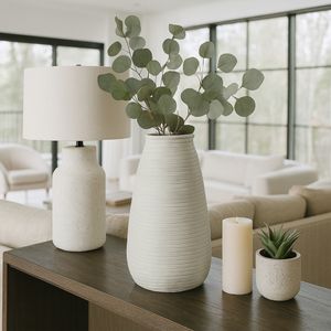 20" PADMA TEAL LARGE ECOMIX VASE 2