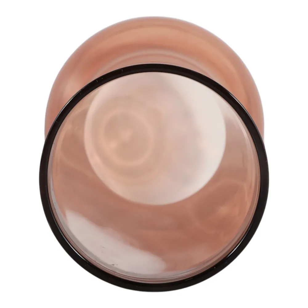 HOLLISBEACH BROWN GLASS VASE 16 (IN)