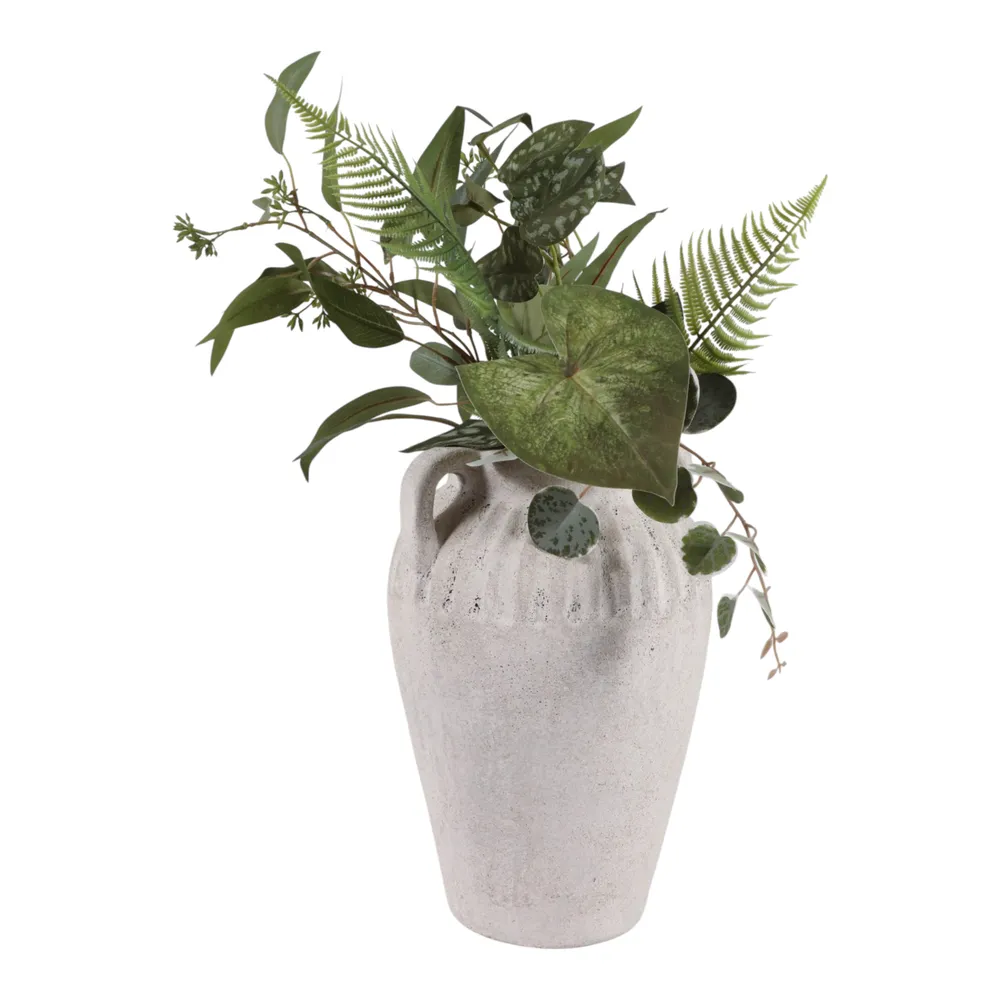 WOODSONHAVEN WHITE VASE 13 (IN)