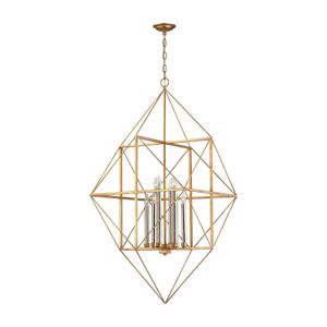 Connexions 24'' Wide 8-Light Chandelier - Gold Leaf 5