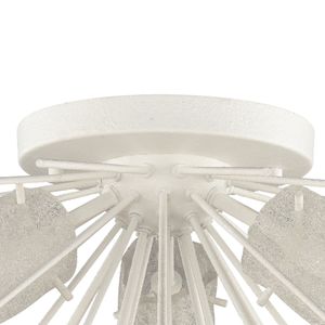 Sea Urchin 20'' Wide 3-Light Semi Flush Mount - White Coral 5