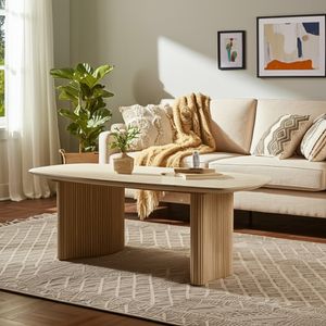 BERGENWELL IVORY COFFEE TABLE 17 (IN) 11