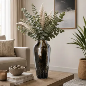 EMORYGROVE BROWN GLASS VASE 17 (IN) 5
