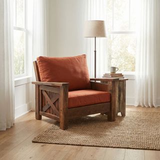 Barnwood Chair-and-a-half - Standard Leather - Seat and Backrest