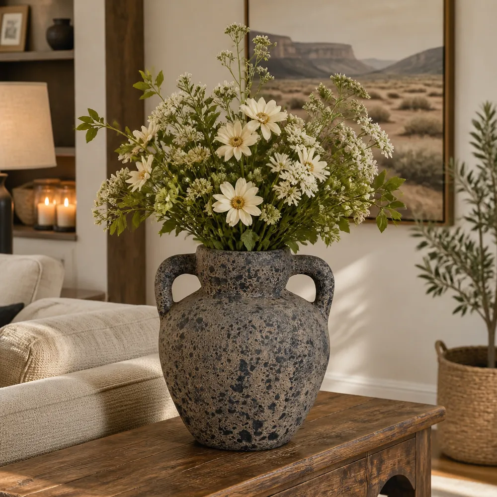 KNOXCLIFF BLACK VASE 13 (IN)