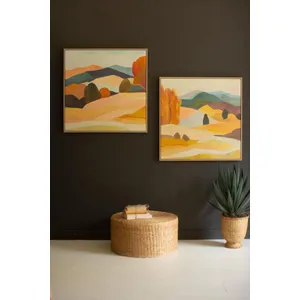 Set of 2 Framed Landscapes Paintings 1