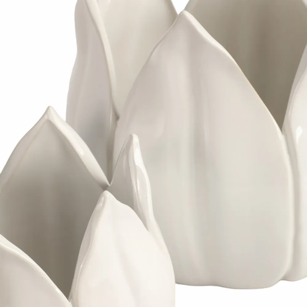 GENTRYWIND SET OF 2 WHITE PLANTER 8 (IN)