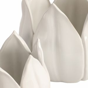 GENTRYWIND SET OF 2 WHITE PLANTER 8 (IN) 6