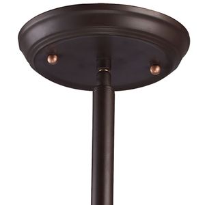 Chadwick 13'' Wide 1-Light Pendant - Oiled Bronze with Off White 4