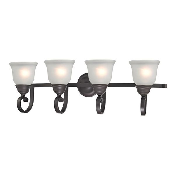 Hamilton 11'' High 4-Light Vanity Light - Oil Rubbed Bronze
