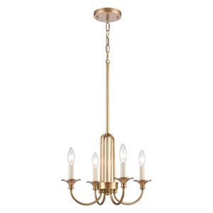 Cecil 16'' Wide 4-Light Semi Flush Mount - Natural Brass 1