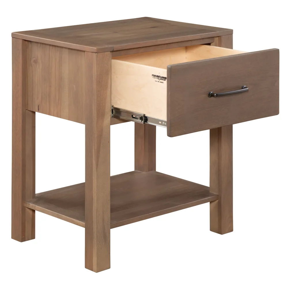 re.curated One Drawer Nightstand with Shelf - 26-inch