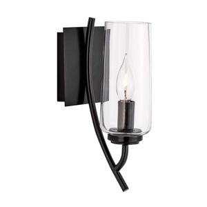 Tulip 11.75'' High 1-Light Sconce - Acid Dipped Black 1