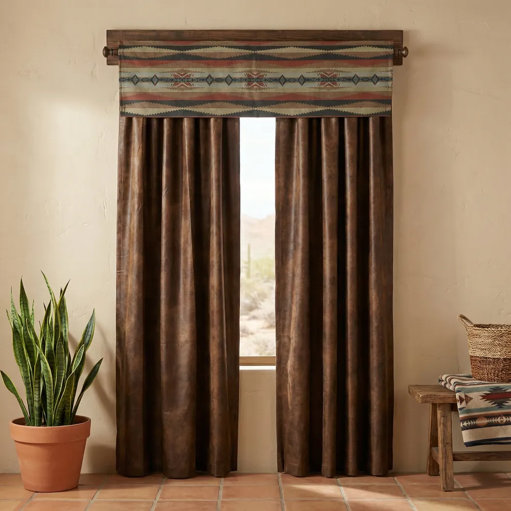 Sunset Canyon  - Drape Set - (2 panels/2 tiebacks)
