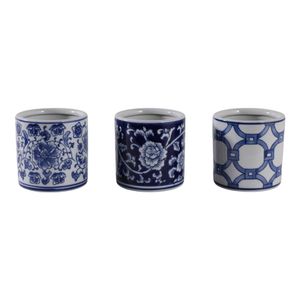 GERBERTON SET OF 3 BLUE PENCIL CUP 4 (IN) 1