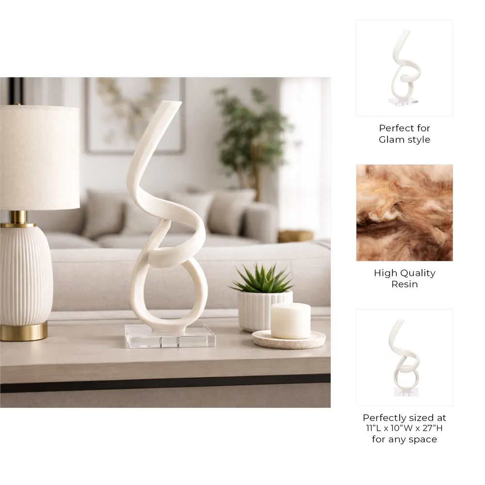 ESSEXTON WHITE DECOR 27 (IN)