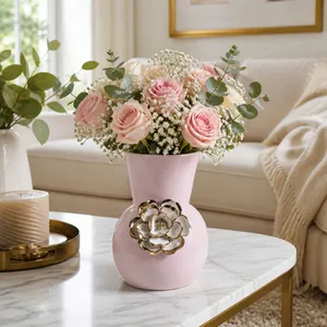 BRENTONRUN PINK VASE 9 (IN) 11