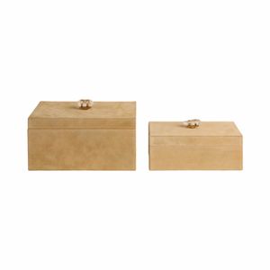 LAKEWICK SET OF 2 IVORY BOXES 6 (IN) 5