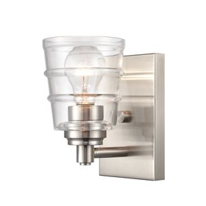 Pulsate 4.5'' Wide 1-Light Vanity Light - Satin Nickel 2