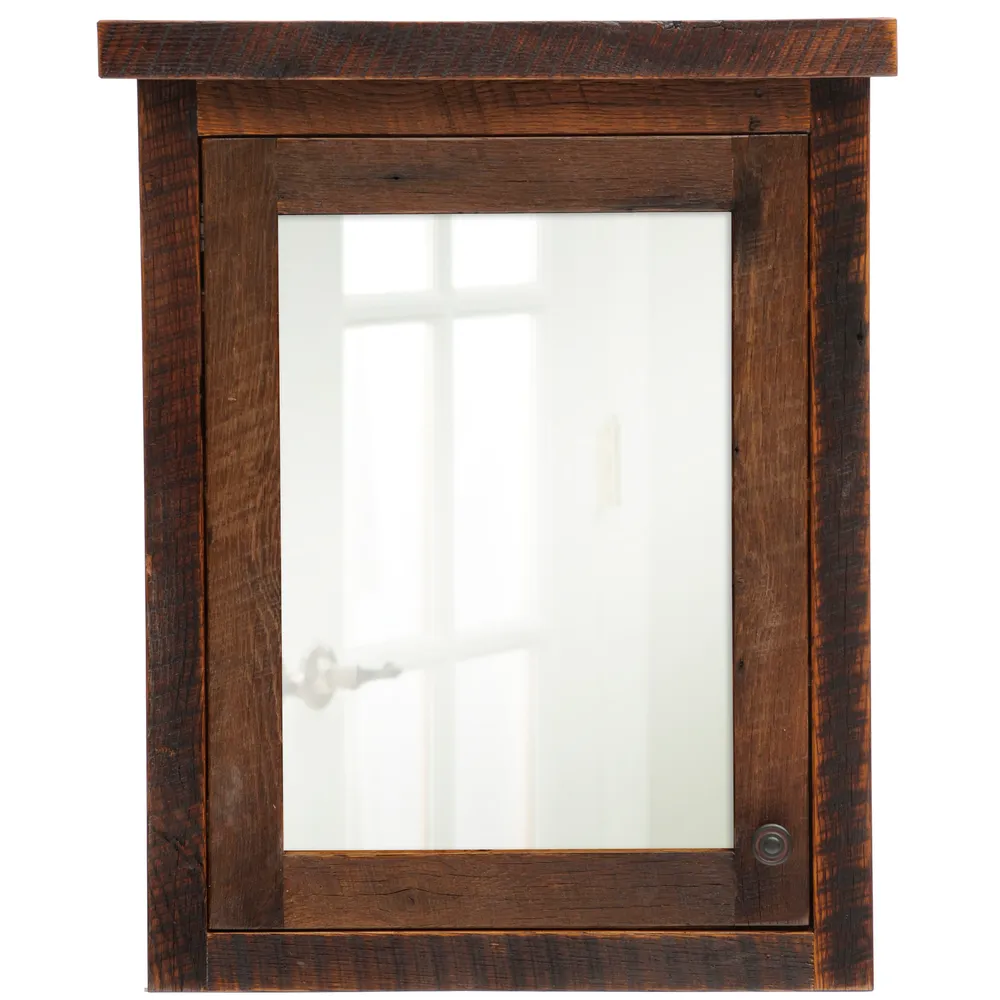 Barnwood Medicine Cabinet - Large - Hinged Left