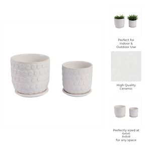 FIONAOAK SET OF 2 PLANTER 7 (IN) 10
