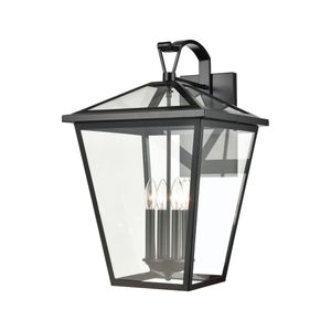 Main Street 23'' High 4-Light Outdoor Sconce - Black 1