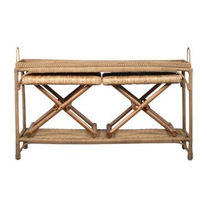 ENNISWIND SET OF 3 TAN CONSOLES 30 (IN) 1