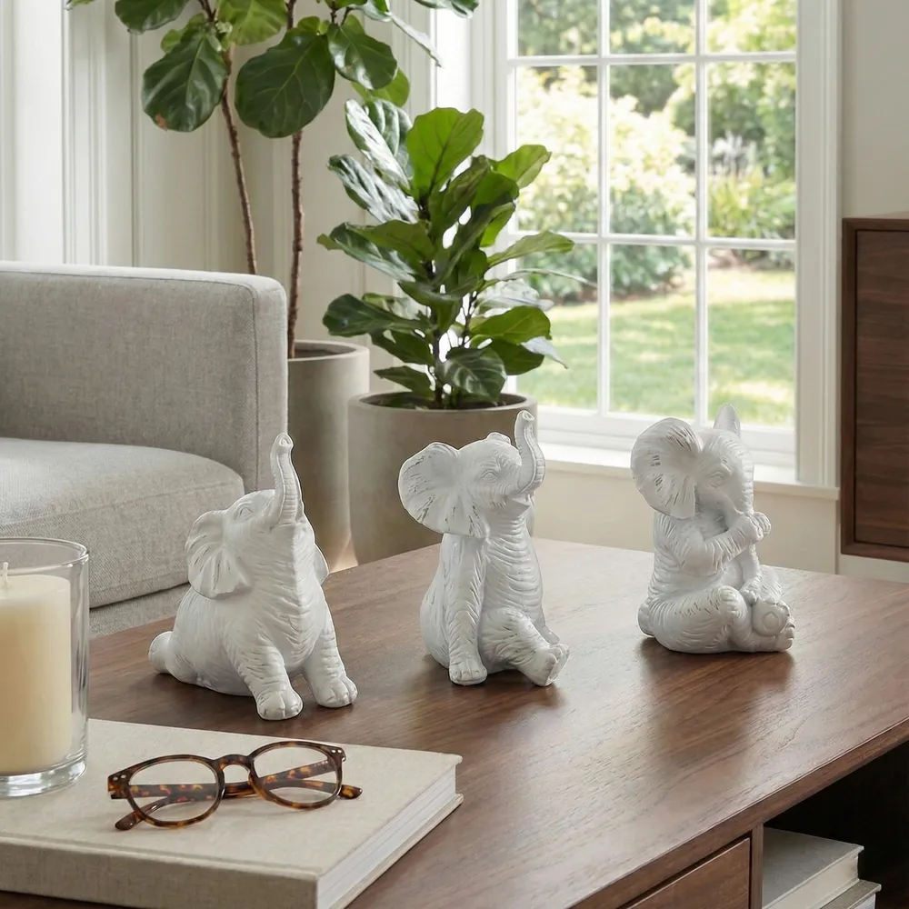 WALTONTON SET OF 3 WHITE DECOR 6 (IN)