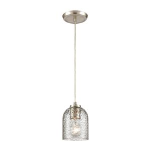 Sprinkle 5'' Wide 1-Light Mini Pendant - Satin Nickel 1