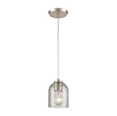 Sprinkle 5″ Wide 1-Light Mini Pendant - Satin Nickel