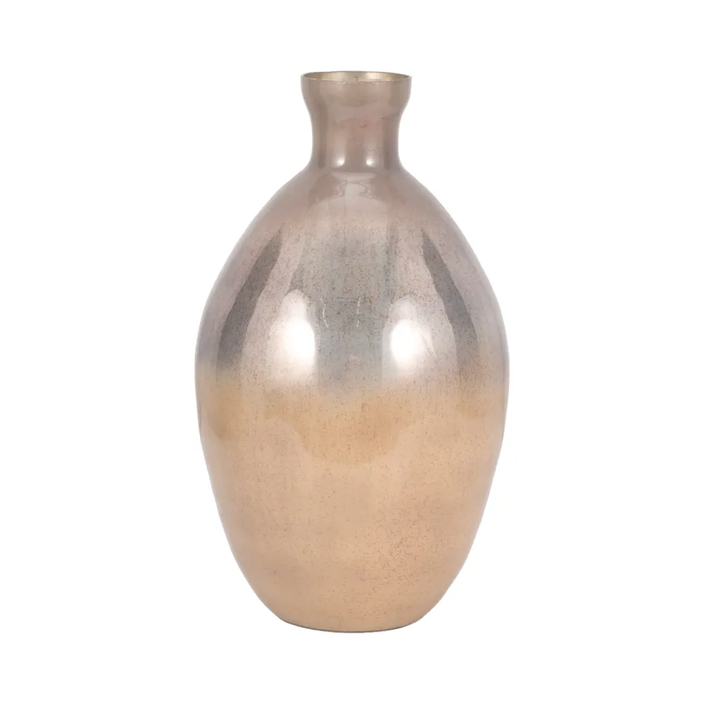 ELMONTDALE GOLD GLASS VASE 18 (IN)