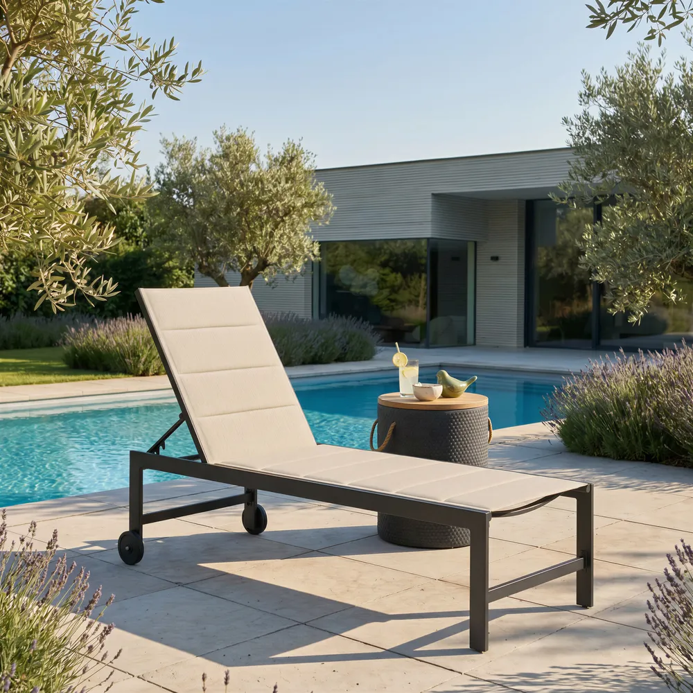 Costa Chaise Lounge Beige