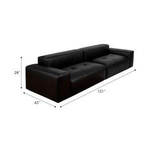 BENNETWELL BLACK SOFA 121 (IN) 10