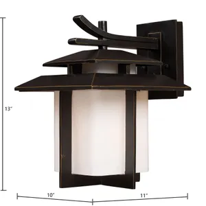 Kanso 13'' High 1-Light Outdoor Sconce - Aged Bronze 2