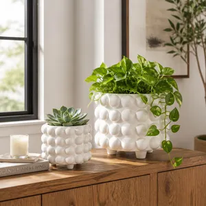 KIRBYHAM SET OF 2 WHITE PLANTER 10 (IN) 2