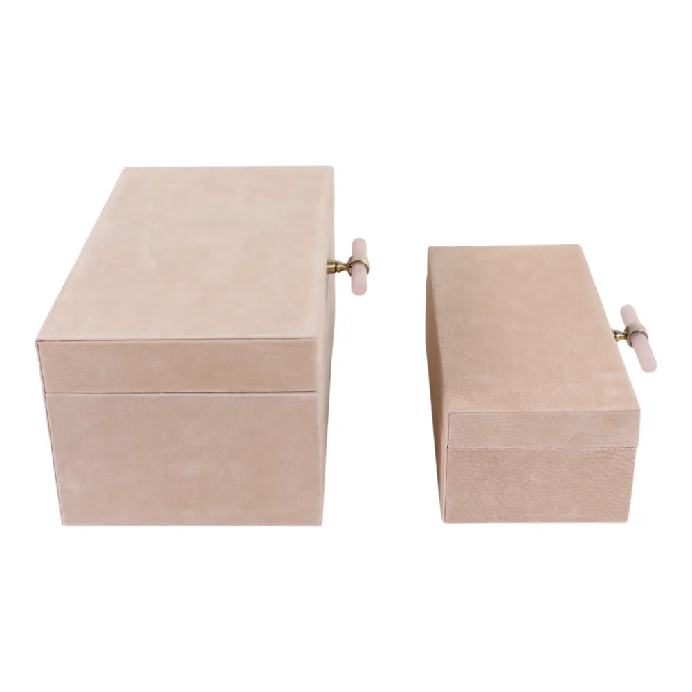 HAVENGATE SET OF 2 TAN BOXES 6 (IN)