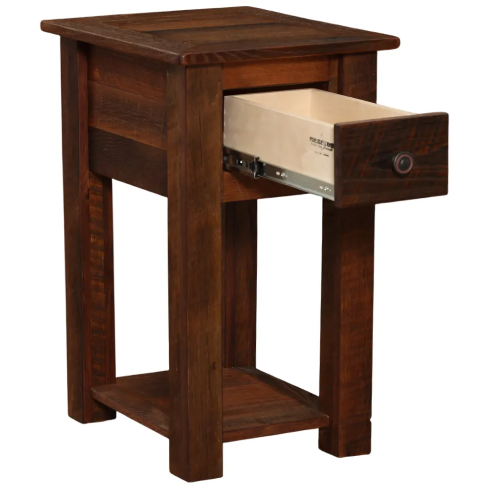Barnwood Mini One Drawer Nightstand