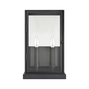Foundation 15'' High 2-Light Outdoor Sconce - Matte Black 2