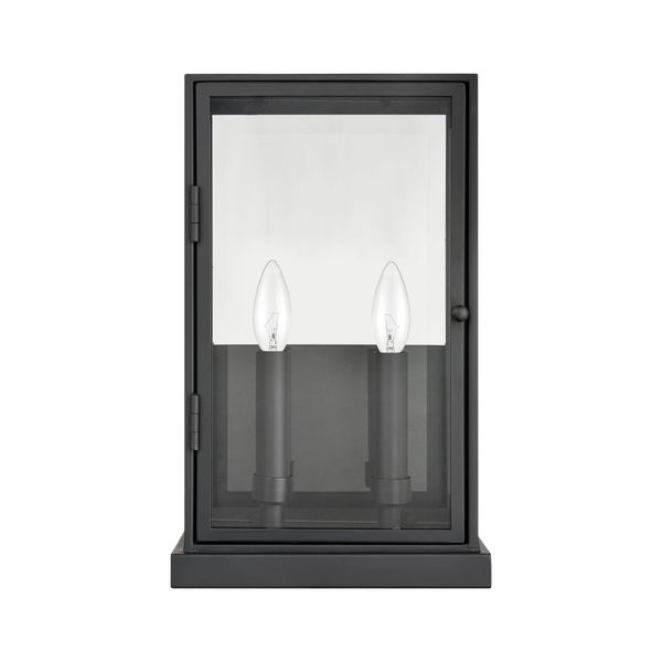 Foundation 15'' High 2-Light Outdoor Sconce - Matte Black