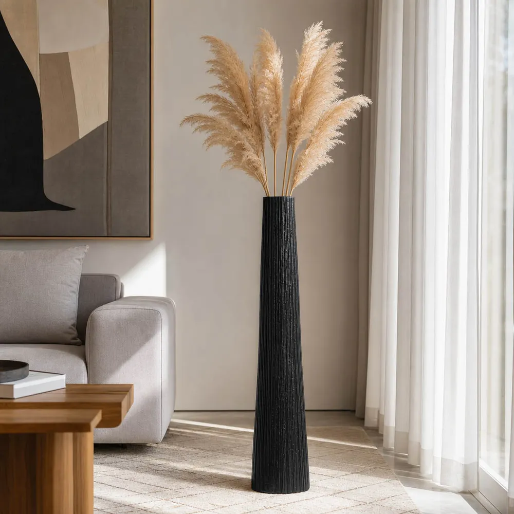 HAZENSTONE BLACK VASE 59 (IN)
