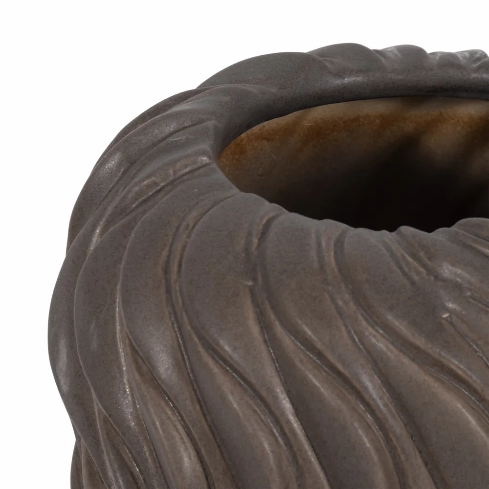 ROYVALE BROWN VASE 34 (IN)