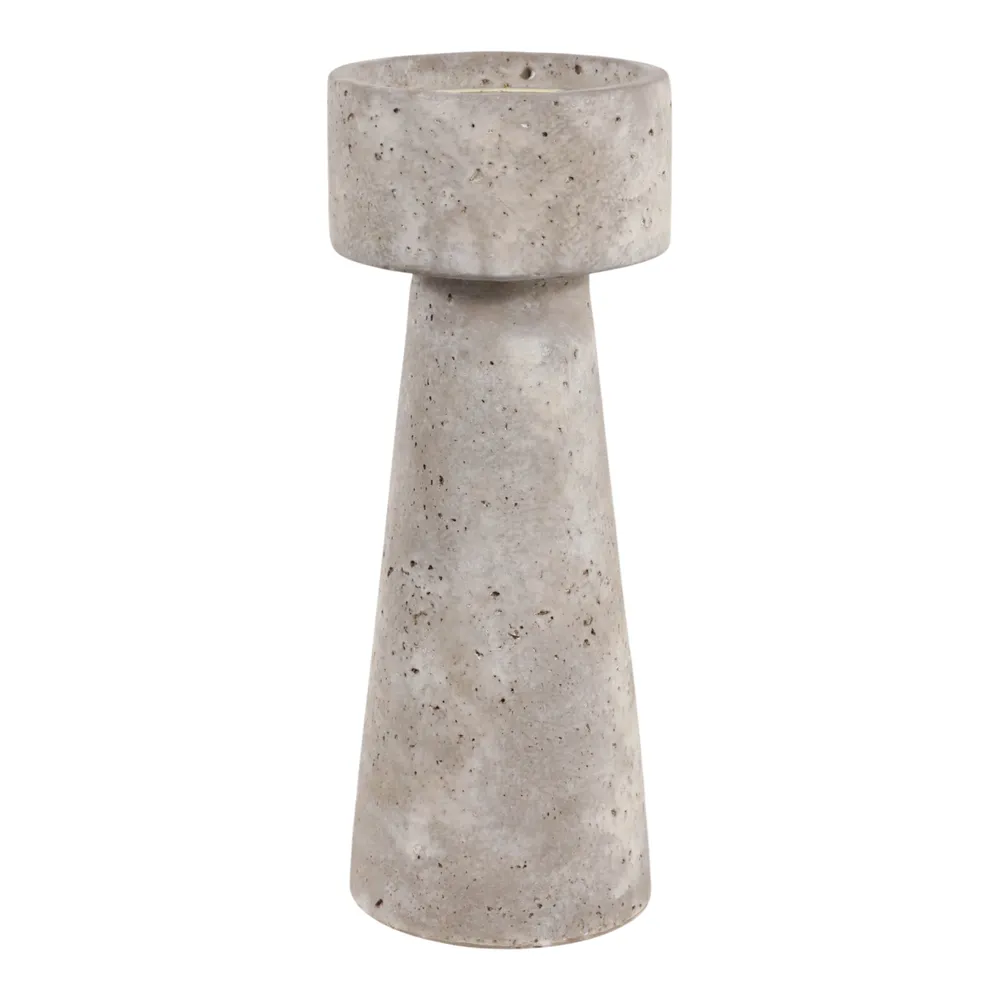 CARLIN GRAY CANDLE HOLDER 12 (IN)